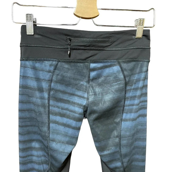 Lululemon Run: Inspire Crop II Full-On Luxtreme Mesh Good Vibes Deep Navy Size 4 - Picture 5 of 7
